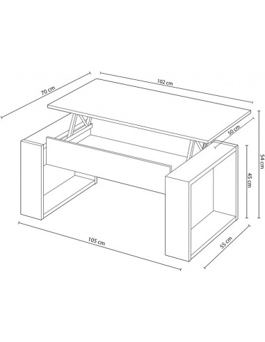 Nova Mesa Centro Elevable