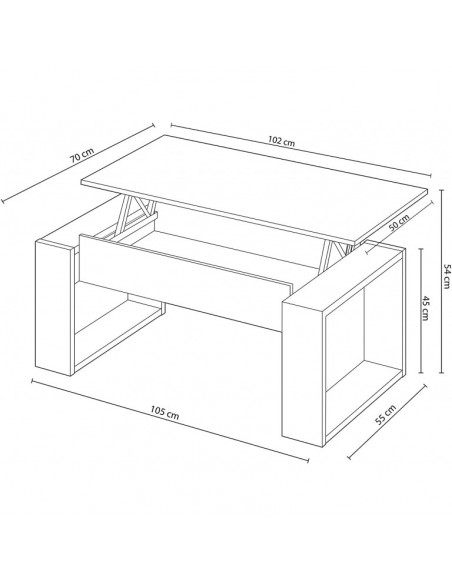 Nova Mesa Centro Elevable