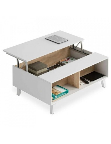 Mesa de Centro Elevable Blanco Cambrian