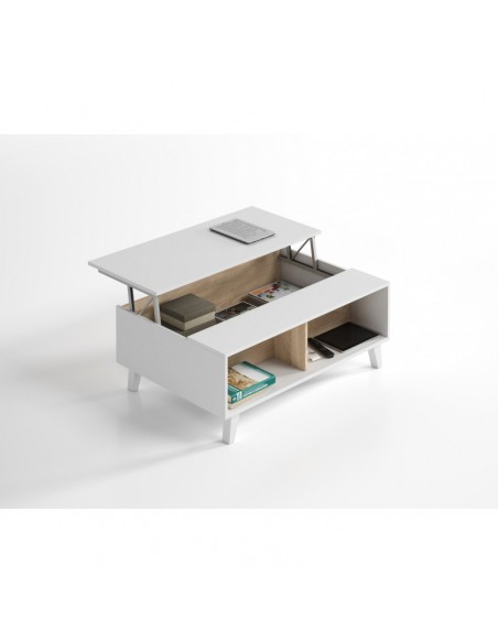 Mesa de Centro Elevable Blanco Cambrian