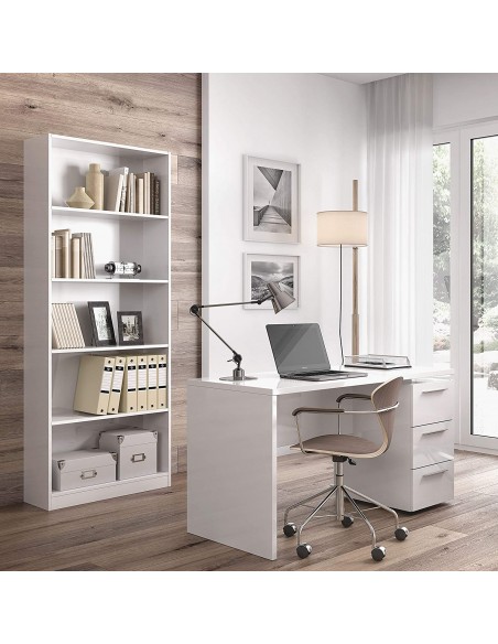 Estanteria de 5 Estantes Moderna Blanco