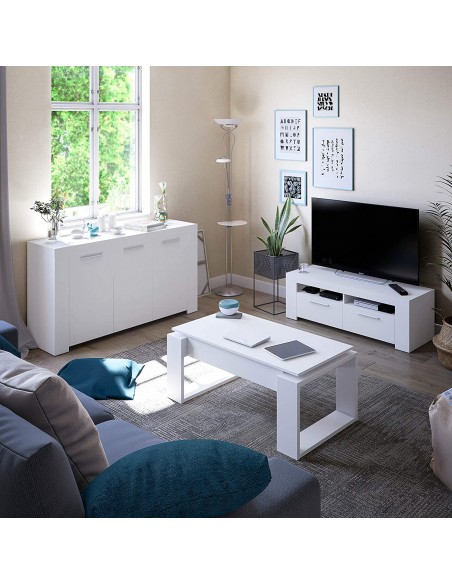 Mueble de TV 2 Puertas blanco