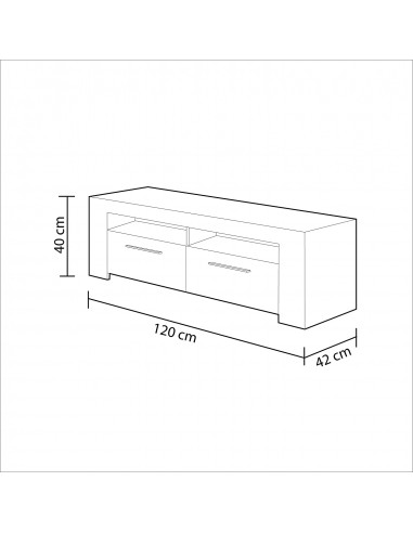 Mueble de TV 2 Puertas blanco Mueble de TV 2 Puertas blanco