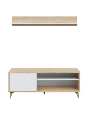 Mueble TV de 1 Puerta + Estante Superior