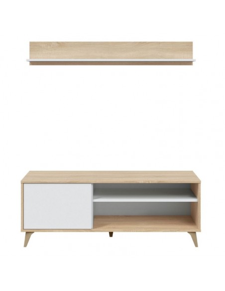 Mueble TV de 1 Puerta + Estante Superior
