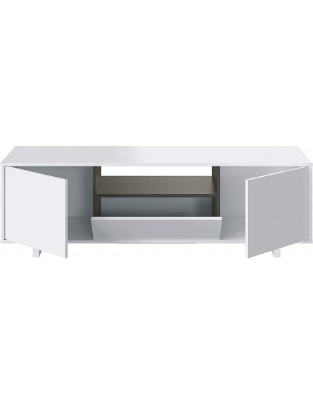 Mueble TV con 3 Puertas Blanco