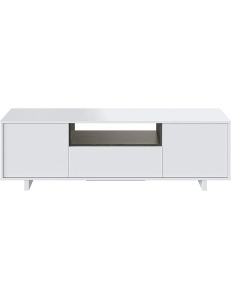 Mueble TV con 3 Puertas Blanco