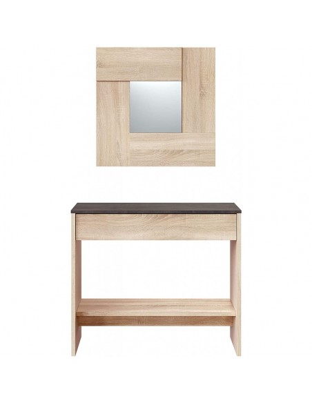 Recibidor Consola 1 Cajón con Espejo