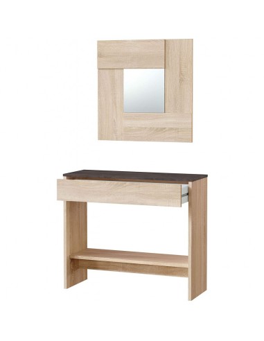Recibidor Consola 1 Cajón con Espejo