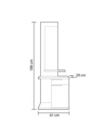 Recibidor Diseño Elegante Blanco y Wengu