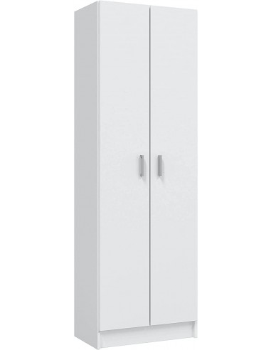 Armario 2 Puertas y 4 Estantes blanco