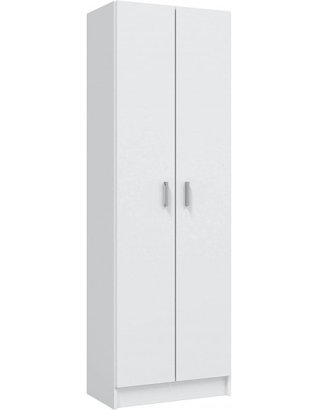 Armario 2 Puertas y 4 Estantes blanco