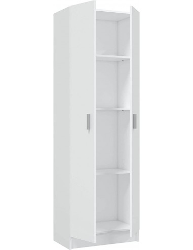Armario 2 Puertas y 4 Estantes blanco