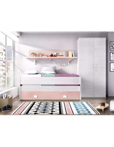 Cama Compacta con 2 Camas + Cajón y...