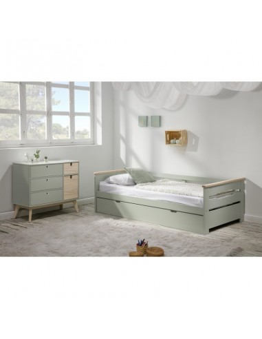 Cama Nido lacado Verde Agua con...