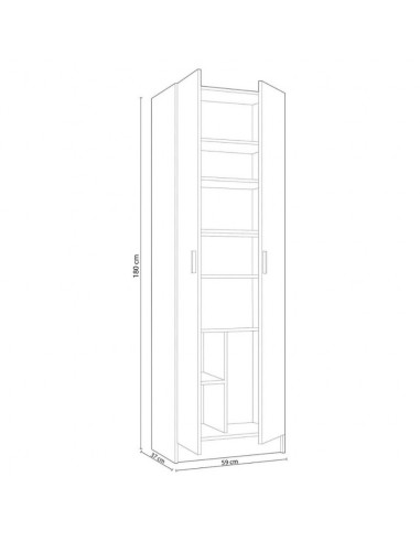 Armario 2 Puertas Blanco