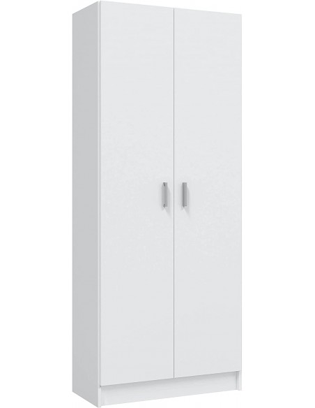 Armario Escobero de 2 Puertas Blanco