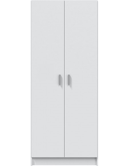 Armario Escobero de 2 Puertas Blanco