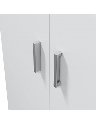 Armario Escobero de 2 Puertas Blanco