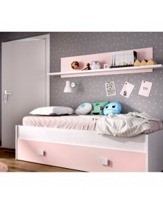 Cama Nido Rosa y Blanco +...