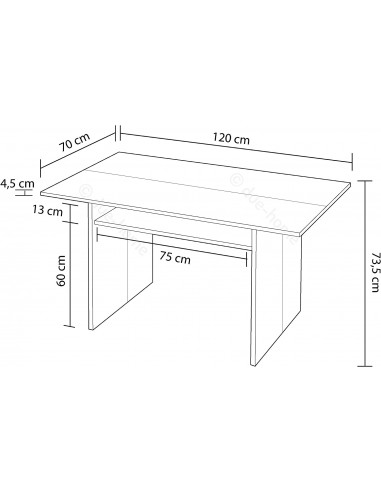 Mesa Consola Desplegable 35-70cm