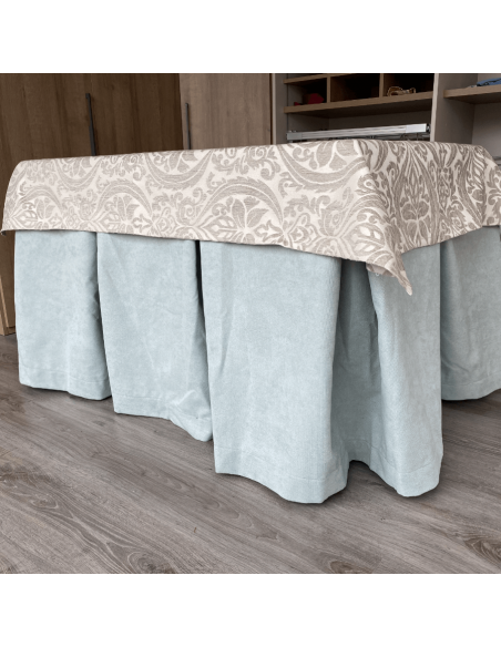 Ropa Antimanchas Aterciopelada Triple Grueso Roca con Tapete Amaranto Gris