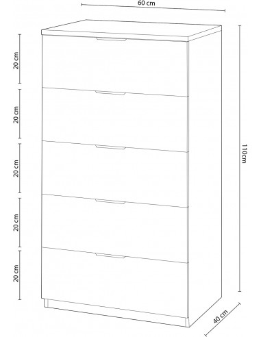 Sinfonier 5 Cajones Blanco