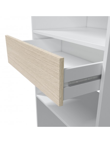 Armario Vestidor con Estantería 60cm + 2 Barras