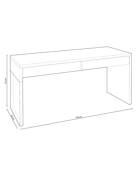 Mesa escritorio reversible Modelo Bona