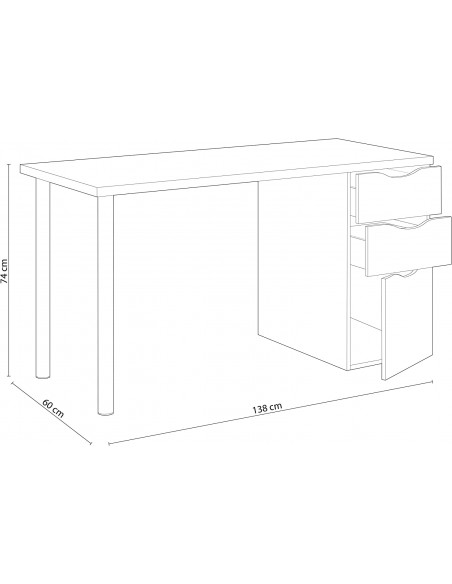 Mesa Despacho Reversible Athena