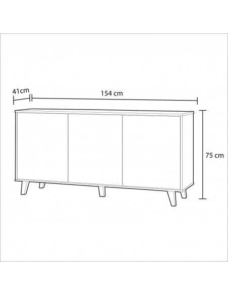 Aparador 3 Puertas Cambrian