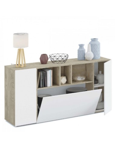 Aparador 3 Puertas con Estantes Blanco