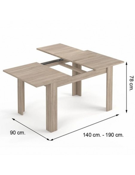 Mesa de comedor 90x140-190 EXTENSIBLE cambrian