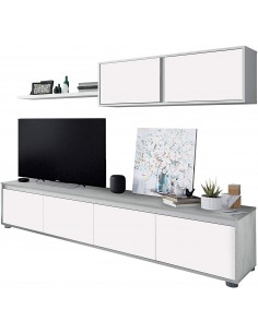 Mueble de TV + Estante blanco 2