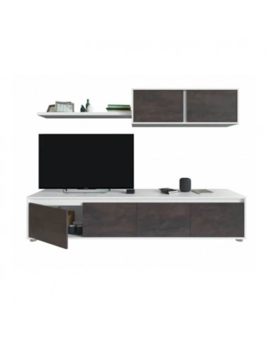 Salon de TV Completo 200cm Wengue y... Salon de TV Completo 200cm Wengue y...