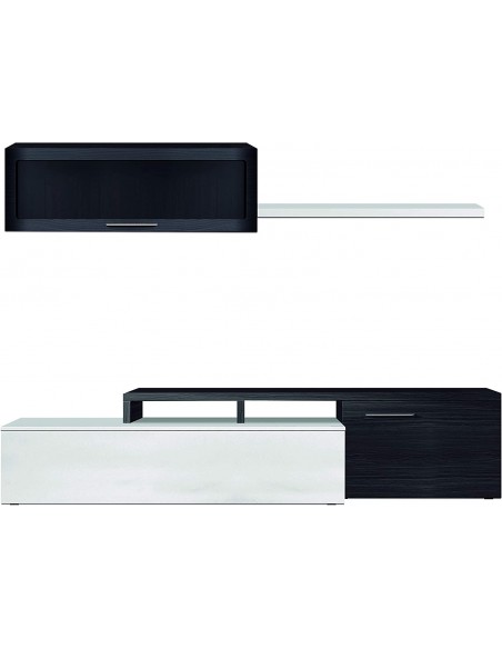 Mueble de TV Completo 200cm Gris Ceniza
