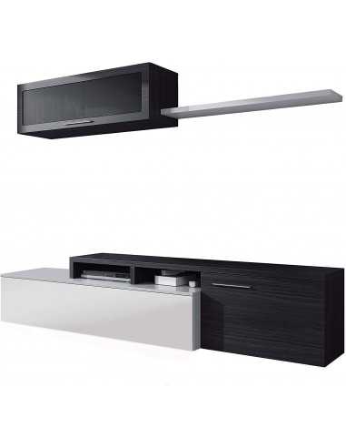 Mueble de TV Completo 200cm Gris Ceniza Mueble de TV Completo 200cm Gris Ceniza