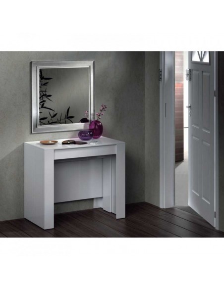 Consola de Comedor 90x50-237 EXTENSIBLE blanco