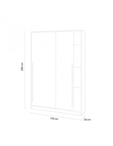 Armario Moderno 2 Puertas Correderas
