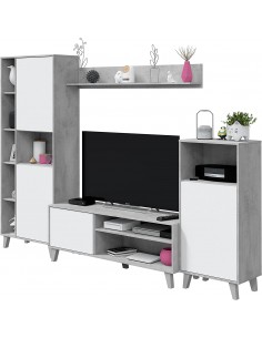 Salon TV Modular 260cm Blanco 2