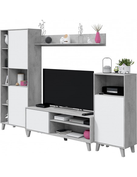 Salon TV Modular 260cm Blanco