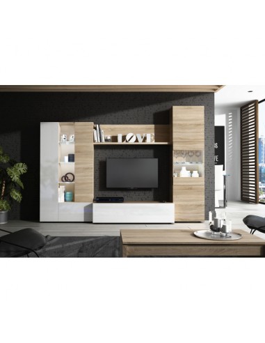 Mueble de Salon Completo 260cm color... Mueble de Salon Completo 260cm color...