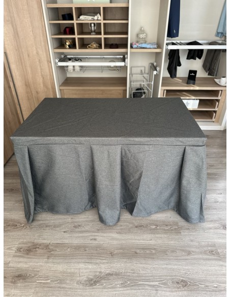 Pack Mesa + Ropa de Mesa Camilla Moderna Antimanchas color Marengo