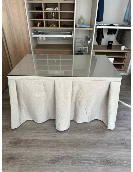 Ropa de Mesa Camilla Moderna Antimanchas color Beige