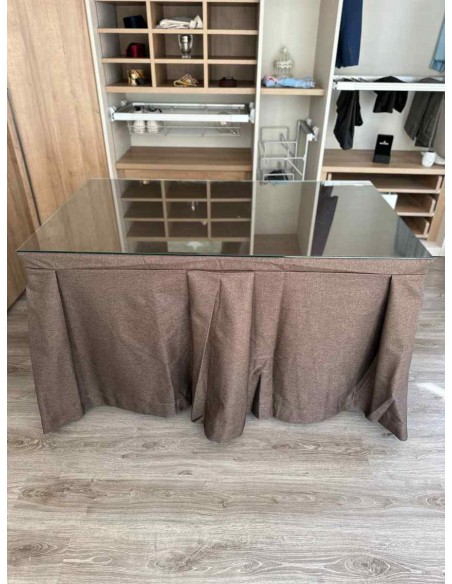 Ropa de Mesa Camilla Moderna Antimanchas color Chocolate