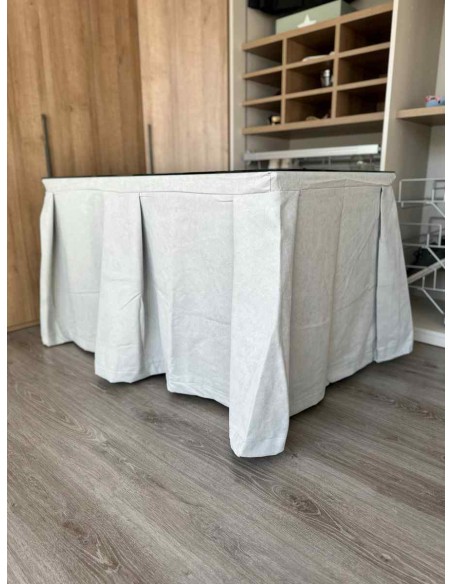 Ropa de Mesa Camilla Moderna Antimanchas color Gris Perla