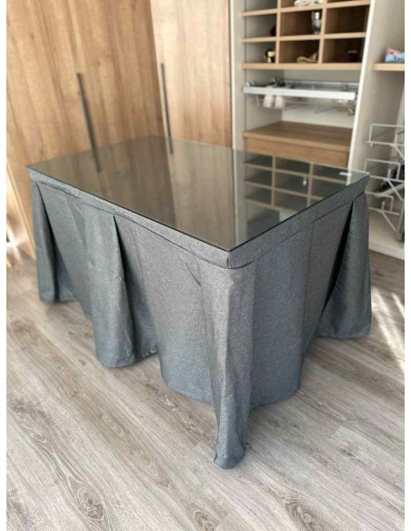 Ropa de Mesa Camilla Moderna Antimanchas color Marengo