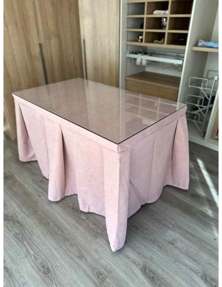 Ropa de Mesa Camilla Moderna Antimanchas color Rosa