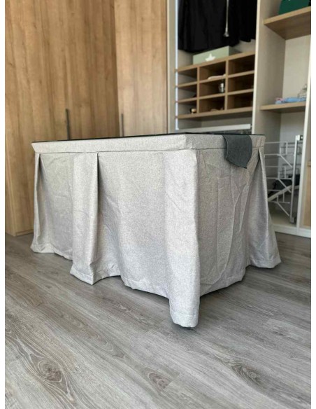 Ropa de Mesa Camilla Moderna Antimanchas color Visión con Camino Marengo