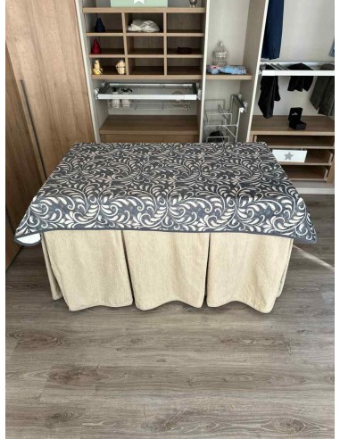 Ropa Chenilla 8 Pliegues color Beige...